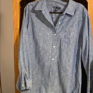 Gap long sleeve blue / white stars